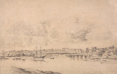 Southampton en Northam vanaf de rivier Itchen door Jonathan Fisher